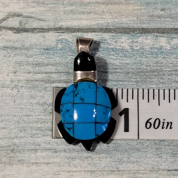 🎉HP🎉Onyx Turtle Pendant. - Picture 7 of 8